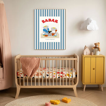 Set Of Two Babar Family Weekend Nursery Art Prints, 4 of 6