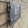 Personalised Classic Slate House Number Sign, thumbnail 2 of 2