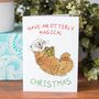 'Have An Otterly Magical Christmas' Card, thumbnail 2 of 5