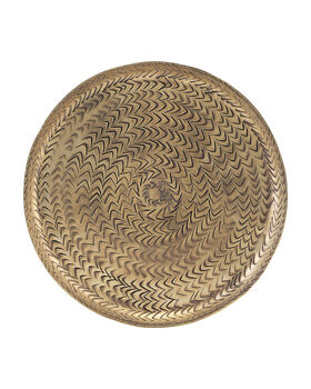 Brass Etched Circular Tray, 2 of 3