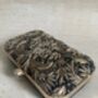 Black Handcrafted Rectangular Clutch Bag, thumbnail 2 of 9
