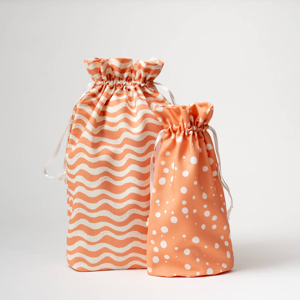 Reusable Luxury Fabric Gift Bags By WRAP Sustainable Gifting