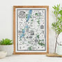 Map Of The Borough Of Waltham Forest Signed Print, thumbnail 3 of 3