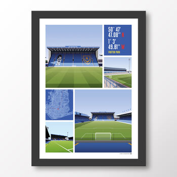 Portsmouth Fc Views Of Fratton Park Poster, 7 of 7