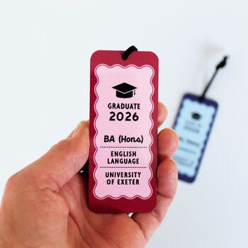 Personalised University Graduation Bookmark, 3 of 6