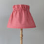 Dolly Red Gingham Gathered Scrunchie Lampshade, thumbnail 2 of 4