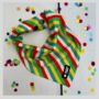 Multi Coloured Stripe Dog Bandana, thumbnail 1 of 5