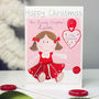 Personalised Rag Doll Relation Christmas Card, thumbnail 4 of 8