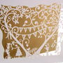 Golden Wedding Anniversary Laser Cut Card, thumbnail 5 of 6