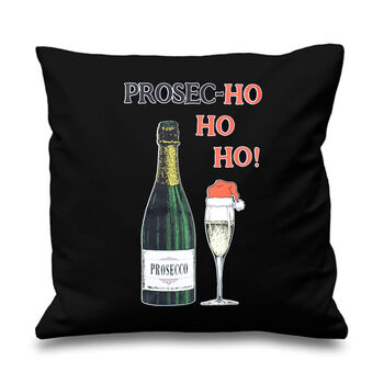 Funny Prosecco Christmas Cushion, 4 of 5