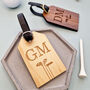 Personalised Wooden Golf Bag Tag, Golfing Gift, thumbnail 2 of 4