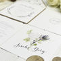 'Full Bloom' Watercolour Floral Wedding Invitations, thumbnail 8 of 8