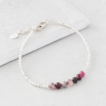 October Birthstone Bracelet With Personalised Tag, 3 of 10