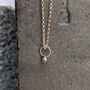 Tiny Silver Gemstone Necklace, thumbnail 1 of 10