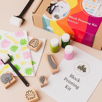 Block Printing Diy Kit, Textile Stamp Kit, 8 of 12