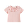 Isabelle Pink Collar Frill Top, thumbnail 1 of 11