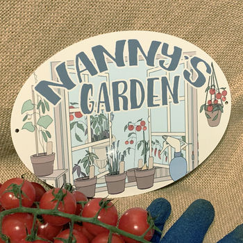 Personalised Metal Sign For Gardener And Greenhouse, 3 of 4