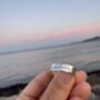 Men’s Custom Handwriting Adjustable Ring – Sterling Silver, thumbnail 3 of 3