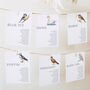 Bird Wedding Table Plan Cards, thumbnail 3 of 7