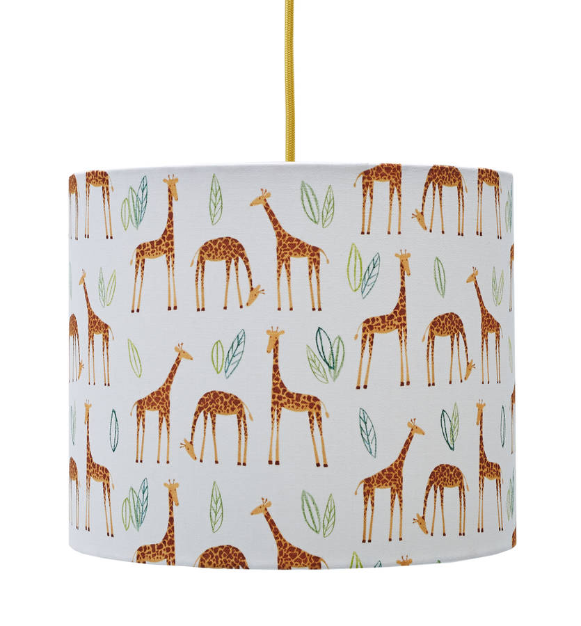 A Handmade Giraffes Lamp Shade, 1 of 3