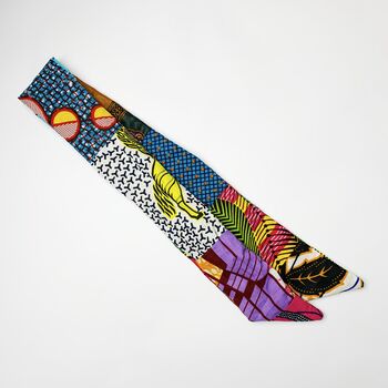 African Patchwork Cotton Wire Headband, 4 of 6