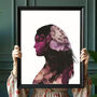 Custom Child Family People Silhouette Portrait Print, thumbnail 3 of 6