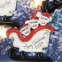 Personalised Family Sleigh Decoration, thumbnail 1 of 4