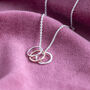 30th Birthday Triple Circle Necklace, thumbnail 8 of 10