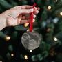 Personalised Baby Scan First Christmas Wooden Bauble, thumbnail 3 of 7