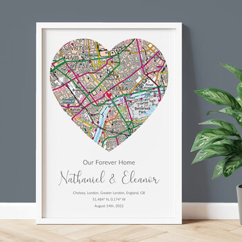Our New Home Ordnance Survey Landranger Personalised Map Print New Home Gift, 7 of 12