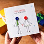 Personalised First Christmas Mr And Mrs Couple Card, thumbnail 1 of 2