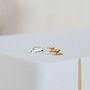 Tiny Sterling Silver Storm Cloud Stud Earrings, thumbnail 4 of 9