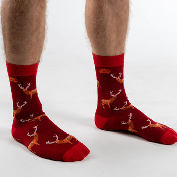 Bamboo Socks | Stag Socks | Wildlife Socks | Novelty, 2 of 2