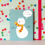 Mini Christmas Snowman Card, thumbnail 1 of 5