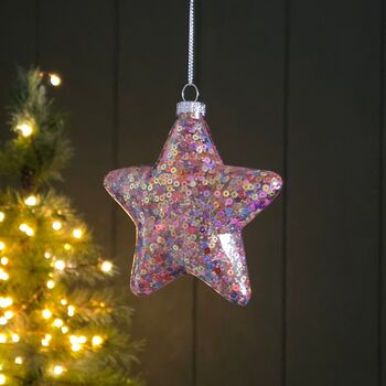 Millefiori Star Christmas Tree Bauble, 2 of 2