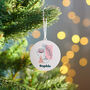 Personalised Minimalist Face Christmas Bauble, thumbnail 1 of 2