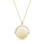 Personalised 18 K Gold Plated Spinning Disk Necklace, thumbnail 3 of 4