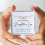 Daughter In Law Necklace – Welcome To The Family Gift, Meaningful Jewellery For Daughter In Law, Wedding Birthday Present, thumbnail 1 of 6