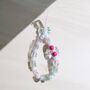 Pink Cherry Blossom Beaded Phone Charm, thumbnail 1 of 3