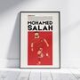 Mohamed Salah Liverpool Football Poster, thumbnail 1 of 6