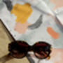 Tortoise Shell Circle Arm Detail Oversize Sunglasses, thumbnail 7 of 7