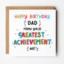 Funny Personalised Birthday Card For Dad, thumbnail 1 of 4