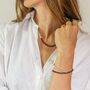 Garnet And Sterling Silver Double Stranded Bracelet Or Single Strand Necklace, thumbnail 1 of 10