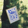 Scenes Of Italy Blue Tile Inspired Travel Print, thumbnail 3 of 11