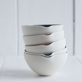 Handmade Porcelain Watercolour Cooks Bowl, 5 of 12