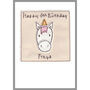 Personalised Unicorn Birthday Card For Girl, thumbnail 7 of 7