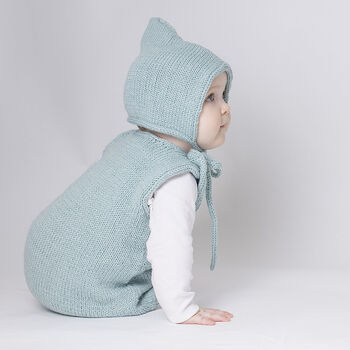 Baby Pinafore Dress Easy Knitting Kit, 2 of 6