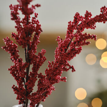 Red Berry Stems Christmas Foliage, 2 of 3