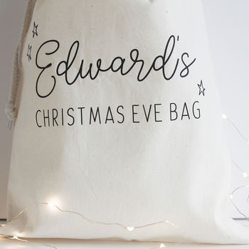 Personalised Kid's Christmas Eve Bag, 3 of 4