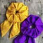 Large Silk Scrunchies With Bow In Nine Colours, thumbnail 5 of 8